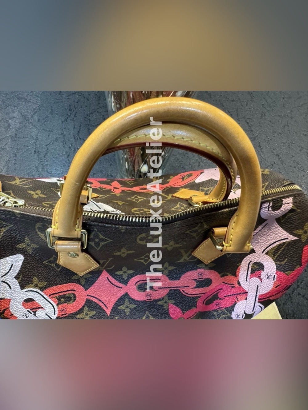 ✨ Louis Vuitton Monogram Bay Speedy 30 Rose Ballerine Poppy – Limited Edition ✨ - Picture 2 of 16